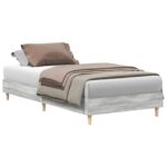 vidaXL Rám postele Sivý Sonoma 80 x 200 cm Kompozitné drevo – Obrázok 2