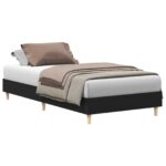vidaXL Rám postele Čierny dub 80 x 200 cm Kompozitné drevo – Obrázok 2