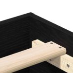 vidaXL Rám postele Čierny dub 80 x 200 cm Kompozitné drevo – Obrázok 6