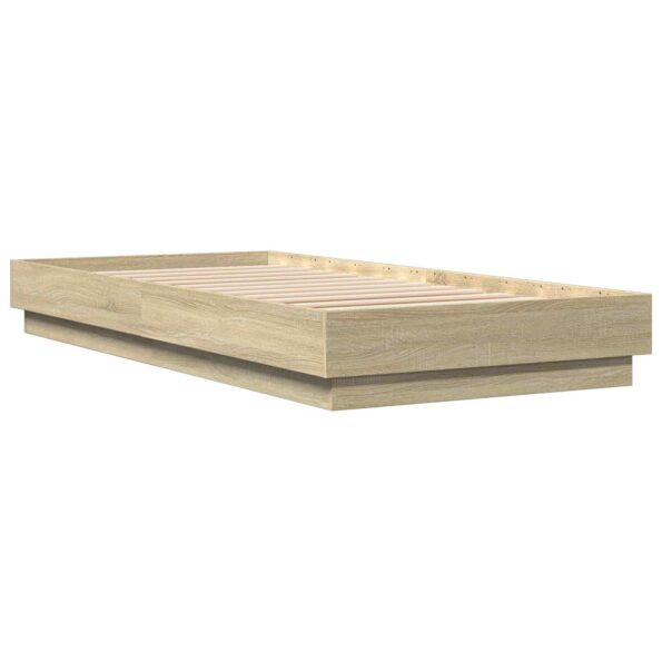 vidaXL Rám postele na podlahe Dub sonoma 80 x 200 cm Kompozitné drevo – Obrázok 3