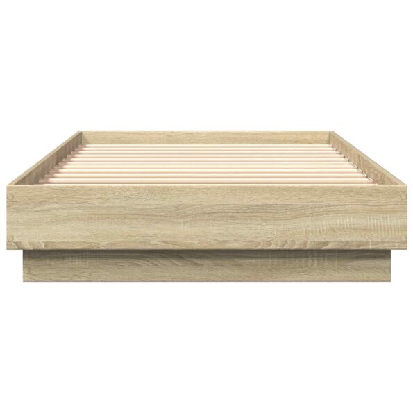 vidaXL Rám postele na podlahe Dub sonoma 80 x 200 cm Kompozitné drevo – Obrázok 4