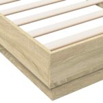 vidaXL Rám postele na podlahe Dub sonoma 80 x 200 cm Kompozitné drevo – Obrázok 6