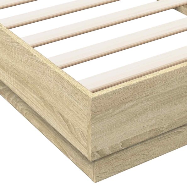 vidaXL Rám postele na podlahe Dub sonoma 80 x 200 cm Kompozitné drevo – Obrázok 6