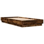 vidaXL Rám postele na podlahe Dymový dub 80 x 200 cm Kompozitné drevo – Obrázok 3
