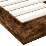 vidaXL Rám postele na podlahe Dymový dub 80 x 200 cm Kompozitné drevo – Obrázok 6
