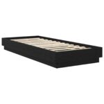 vidaXL Rám postele na podlahe Čierny dub 80 x 200 cm Kompozitné drevo – Obrázok 2
