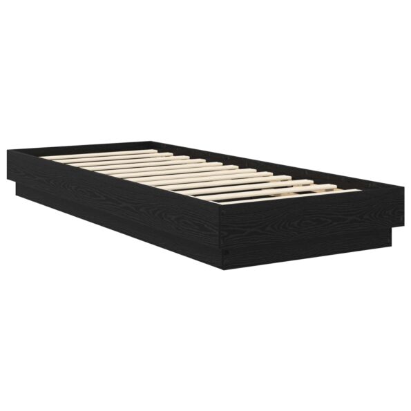 vidaXL Rám postele na podlahe Čierny dub 80 x 200 cm Kompozitné drevo – Obrázok 2