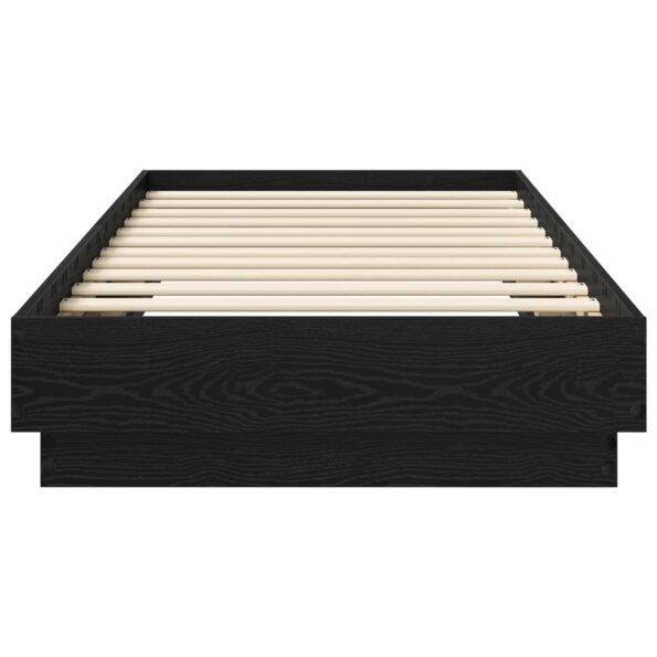 vidaXL Rám postele na podlahe Čierny dub 80 x 200 cm Kompozitné drevo – Obrázok 3