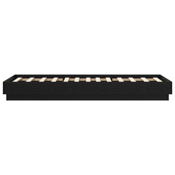 vidaXL Rám postele na podlahe Čierny dub 80 x 200 cm Kompozitné drevo – Obrázok 4