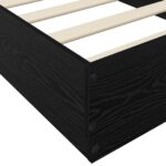vidaXL Rám postele na podlahe Čierny dub 80 x 200 cm Kompozitné drevo – Obrázok 5