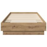 vidaXL Rám postele na podlahe Dub artisan 80 x 200 cm Kompozitné drevo – Obrázok 3