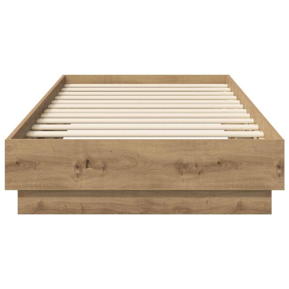 vidaXL Rám postele na podlahe Dub artisan 80 x 200 cm Kompozitné drevo – Obrázok 3