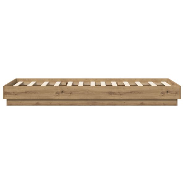 vidaXL Rám postele na podlahe Dub artisan 80 x 200 cm Kompozitné drevo – Obrázok 4