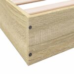 vidaXL Rám postele na podlahe Dub sonoma 80 x 200 cm Kompozitné drevo – Obrázok 7