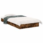 vidaXL Rám postele na podlahe Dymový dub 80 x 200 cm Kompozitné drevo – Obrázok 2