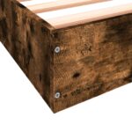 vidaXL Rám postele na podlahe Dymový dub 80 x 200 cm Kompozitné drevo – Obrázok 7
