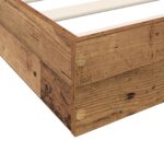 vidaXL Rám postele na podlahe Staré drevo 80 x 200 cm Kompozitné drevo – Obrázok 6