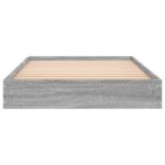 vidaXL Rám postele na podlahe Sivý Sonoma 80 x 200 cm Kompozitné drevo – Obrázok 4