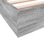 vidaXL Rám postele na podlahe Sivý Sonoma 80 x 200 cm Kompozitné drevo – Obrázok 7