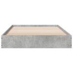 vidaXL Rám postele na podlahe Betónovo sivá 80 x 200 cm – Obrázok 4