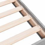 vidaXL Rám postele na podlahe Betónovo sivá 80 x 200 cm – Obrázok 6