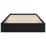 vidaXL Rám postele na podlahe Čierny dub 80 x 200 cm Kompozitné drevo – Obrázok 3