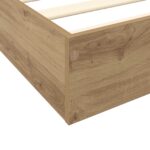 vidaXL Rám postele na podlahe Dub artisan 80 x 200 cm Kompozitné drevo – Obrázok 6