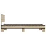 vidaXL Rám postele s čelom Dub sonoma 80 x 200 cm Kompozitné drevo – Obrázok 5