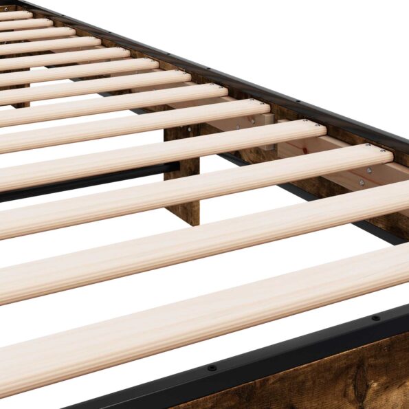 vidaXL Rám postele s čelom Dymový dub 80 x 200 cm Kompozitné drevo – Obrázok 7