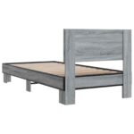 vidaXL Rám postele s čelom Sivý Sonoma 80 x 200 cm Kompozitné drevo – Obrázok 6