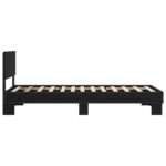 vidaXL Rám postele s čelom Čierny dub 80 x 200 cm Kompozitné drevo – Obrázok 4