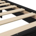 vidaXL Rám postele s čelom Čierny dub 80 x 200 cm Kompozitné drevo – Obrázok 6