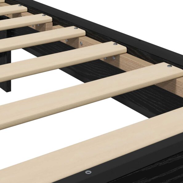 vidaXL Rám postele s čelom Čierny dub 80 x 200 cm Kompozitné drevo – Obrázok 6