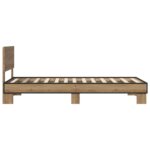 vidaXL Rám postele s čelom Dub artisan 80 x 200 cm Kompozitné drevo – Obrázok 4