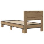 vidaXL Rám postele s čelom Dub artisan 80 x 200 cm Kompozitné drevo – Obrázok 5