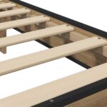 vidaXL Rám postele s čelom Dub artisan 80 x 200 cm Kompozitné drevo – Obrázok 6