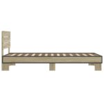 vidaXL Rám postele s čelom Dub sonoma 80 x 200 cm Kompozitné drevo – Obrázok 5