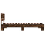 vidaXL Rám postele s čelom Dymový dub 80 x 200 cm Kompozitné drevo – Obrázok 5
