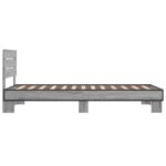vidaXL Rám postele s čelom Sivý Sonoma 80 x 200 cm Kompozitné drevo – Obrázok 5