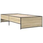 vidaXL Rám postele Dub sonoma 80 x 200 cm Kompozitné drevo – Obrázok 3