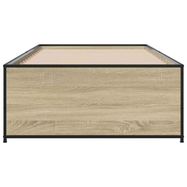 vidaXL Rám postele Dub sonoma 80 x 200 cm Kompozitné drevo – Obrázok 4