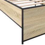 vidaXL Rám postele Dub sonoma 80 x 200 cm Kompozitné drevo – Obrázok 6