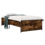 vidaXL Rám postele Dymový dub 80 x 200 cm Kompozitné drevo – Obrázok 2