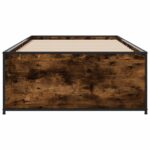 vidaXL Rám postele Dymový dub 80 x 200 cm Kompozitné drevo – Obrázok 4