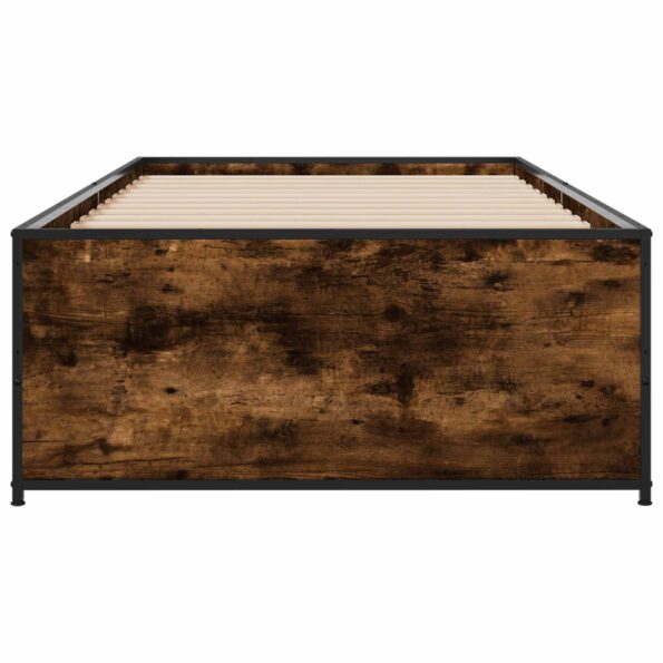 vidaXL Rám postele Dymový dub 80 x 200 cm Kompozitné drevo – Obrázok 4