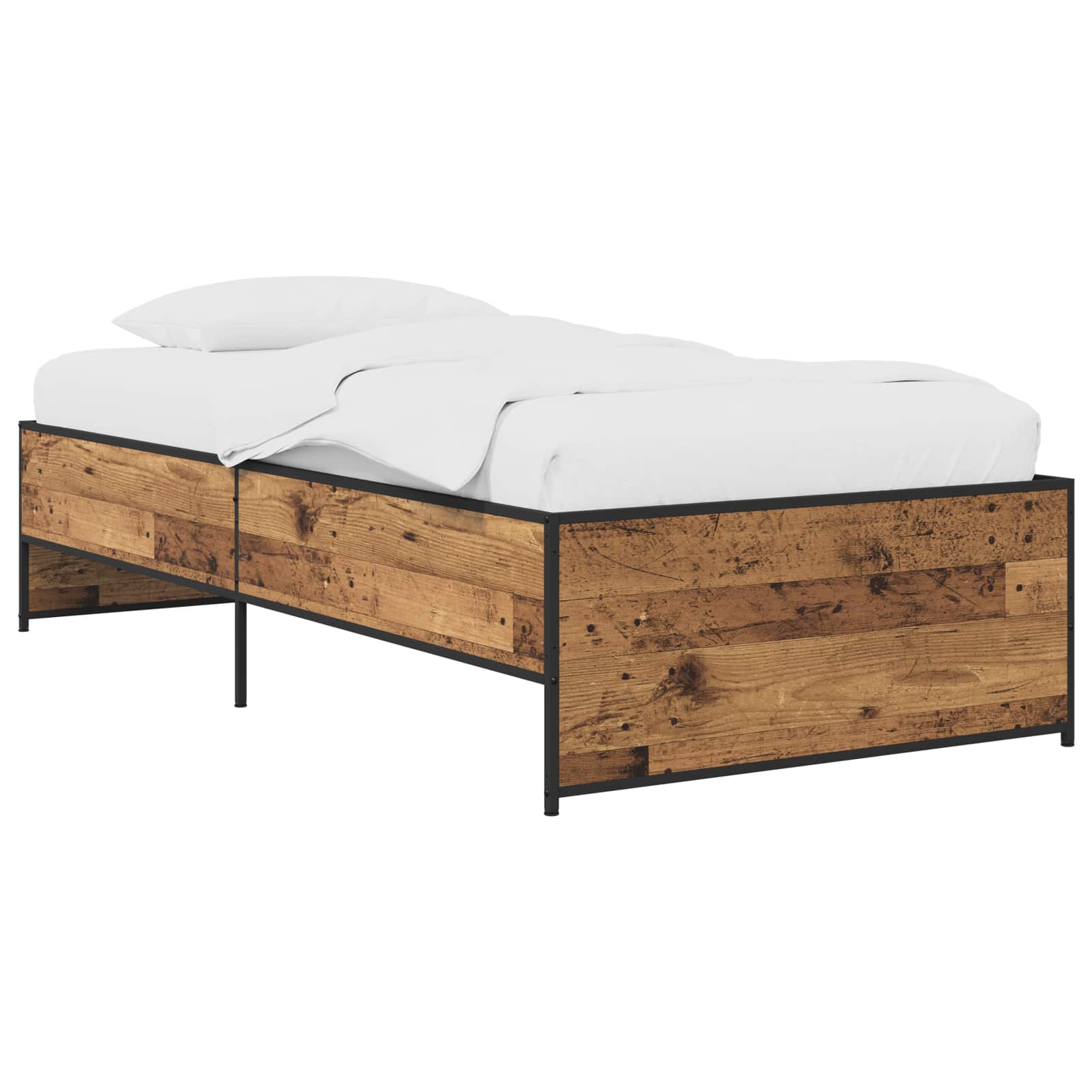 8009097_1.jpg vidaXL Rám postele Staré drevo 80 x 200 cm Kompozitné drevo – Obrázok 1