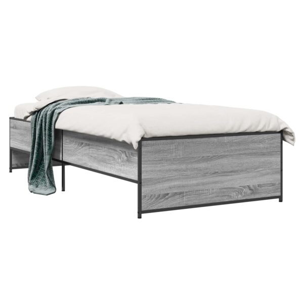 vidaXL Rám postele Sivý Sonoma 80 x 200 cm Kompozitné drevo – Obrázok 2