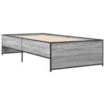 vidaXL Rám postele Sivý Sonoma 80 x 200 cm Kompozitné drevo – Obrázok 3