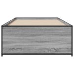 vidaXL Rám postele Sivý Sonoma 80 x 200 cm Kompozitné drevo – Obrázok 4