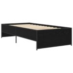 vidaXL Rám postele Čierny dub 80 x 200 cm Kompozitné drevo – Obrázok 2